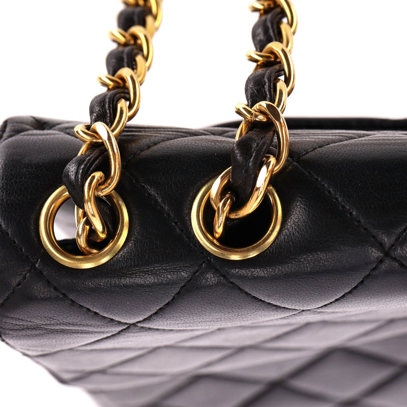 Chanel Jumbo Vintage Lambskin Leather Quilted Timeless Bag