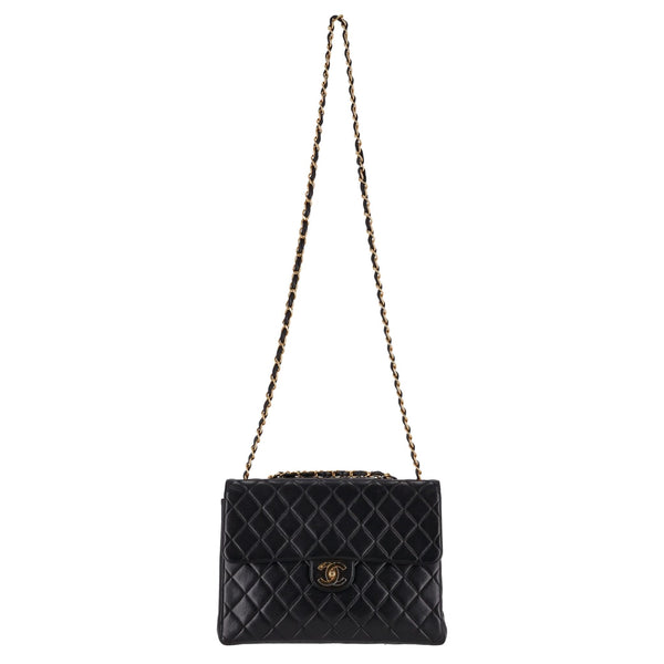 Chanel Jumbo Vintage Lambskin Leather Quilted Timeless Bag