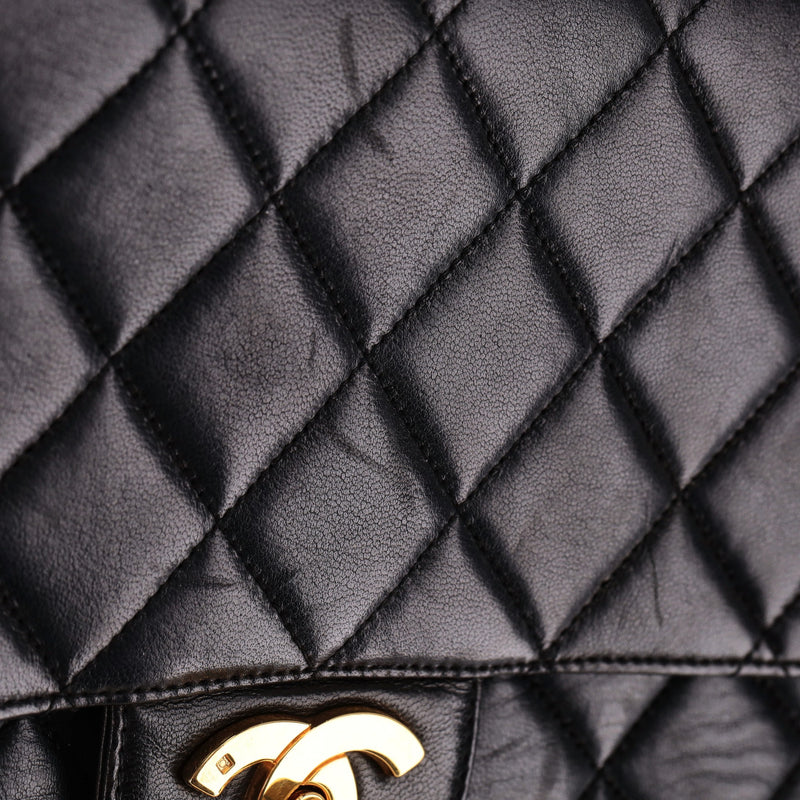 Chanel Jumbo Vintage Lambskin Leather Quilted Timeless Bag