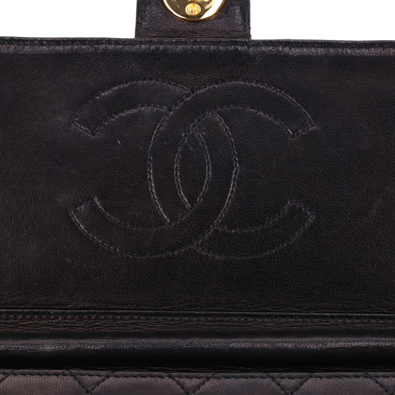 Chanel Vintage Timeless Single Flap Medium Lambskin Leather Bag