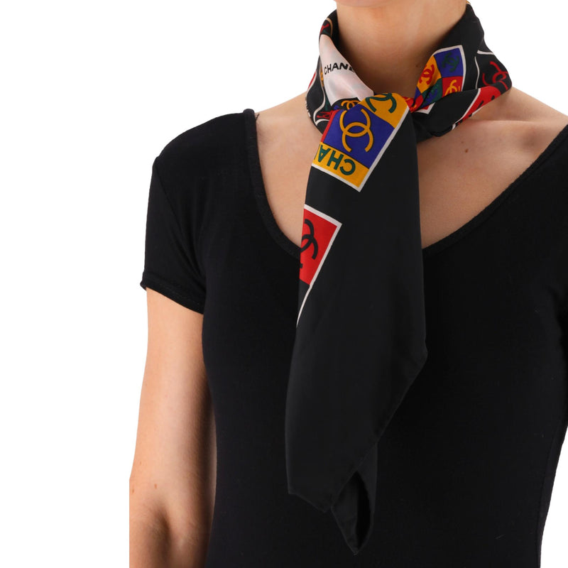 Chanel Multi-Logo 'CC' Silk Scarf