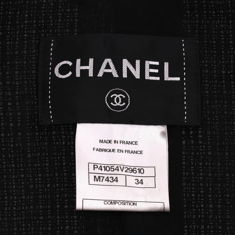 Chanel Metallic Tweed Jacket. Size 34FR