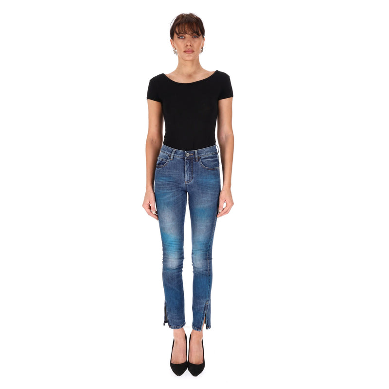 Chanel Cuba Collection Painted Cotton Jeans. Size 34FR