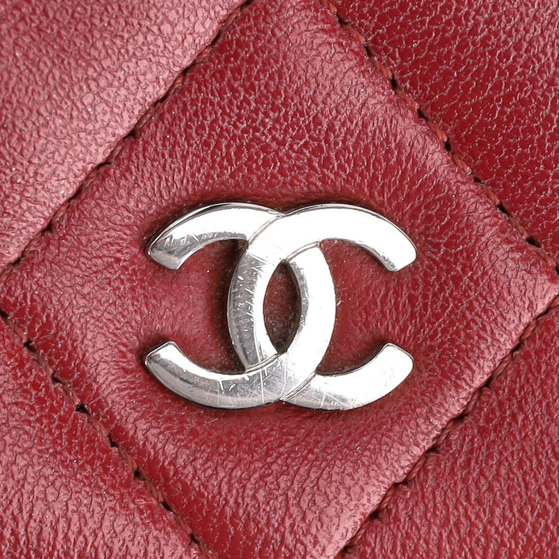 Chanel Caviar Leather Wallet On A Chain