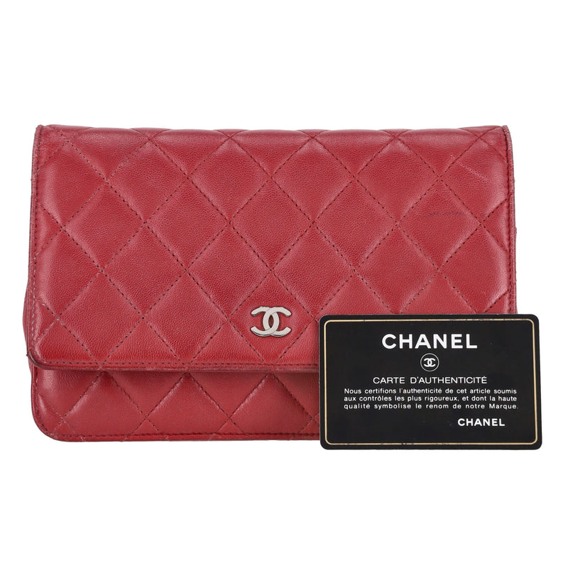 Chanel Caviar Leather Wallet On A Chain