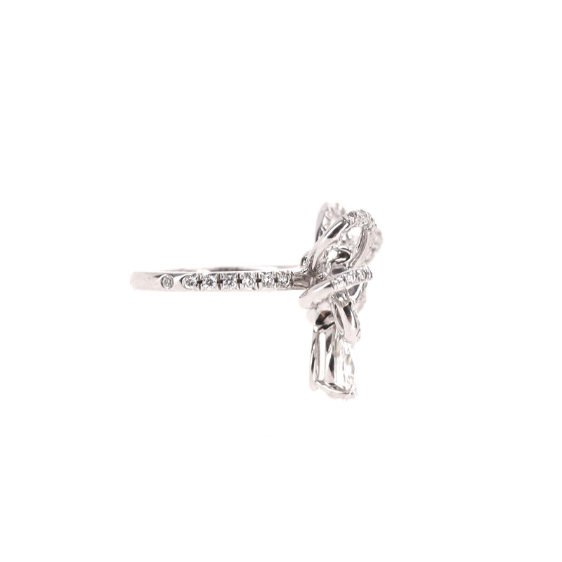 Chanel Boucle De Diamant Bow 18K White Gold & Diamond Ring