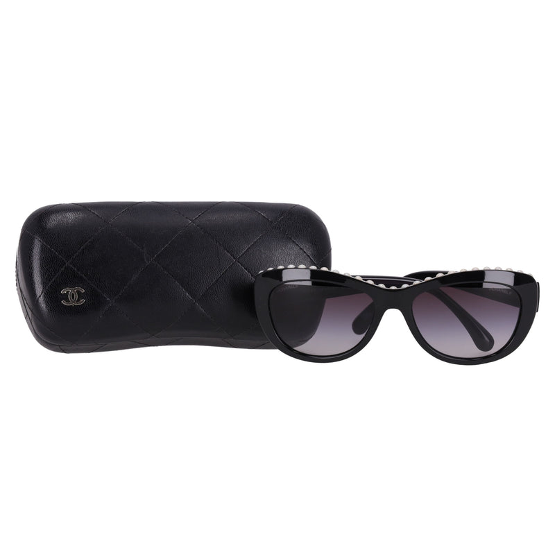 Chanel Ltd Edition Pearl Embellished Cat Eye Sunglasses