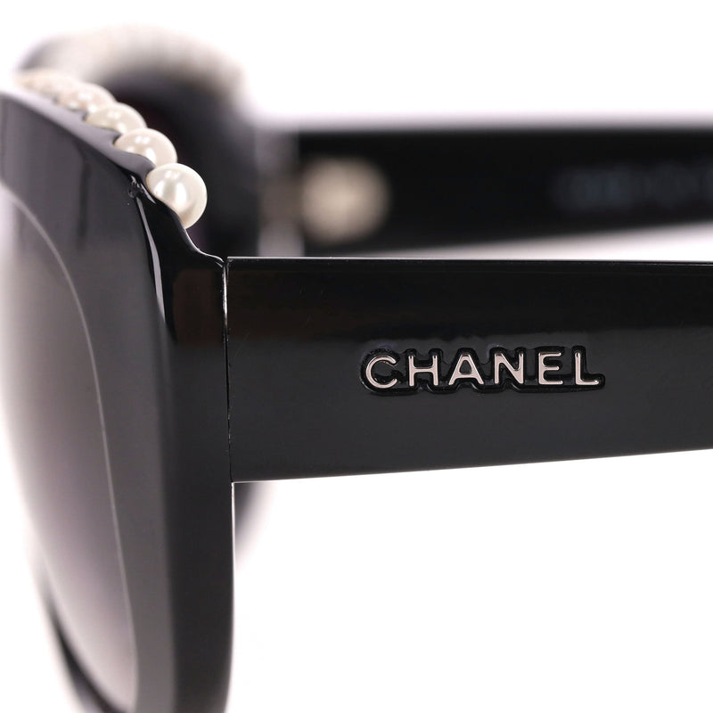 Chanel Ltd Edition Pearl Embellished Cat Eye Sunglasses