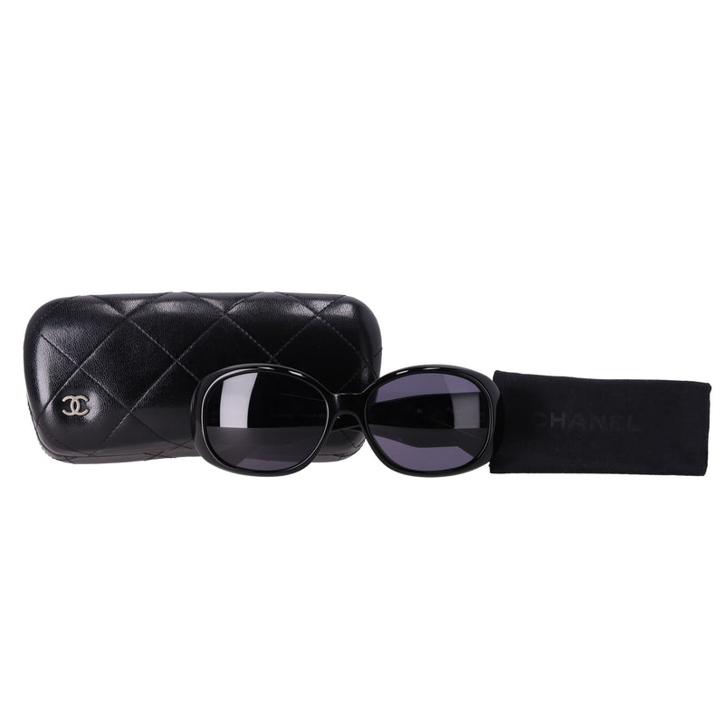 Chanel Camellia 'CC' Logo Sunglasses