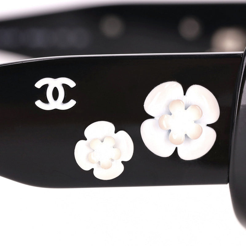 Chanel Camellia 'CC' Logo Sunglasses