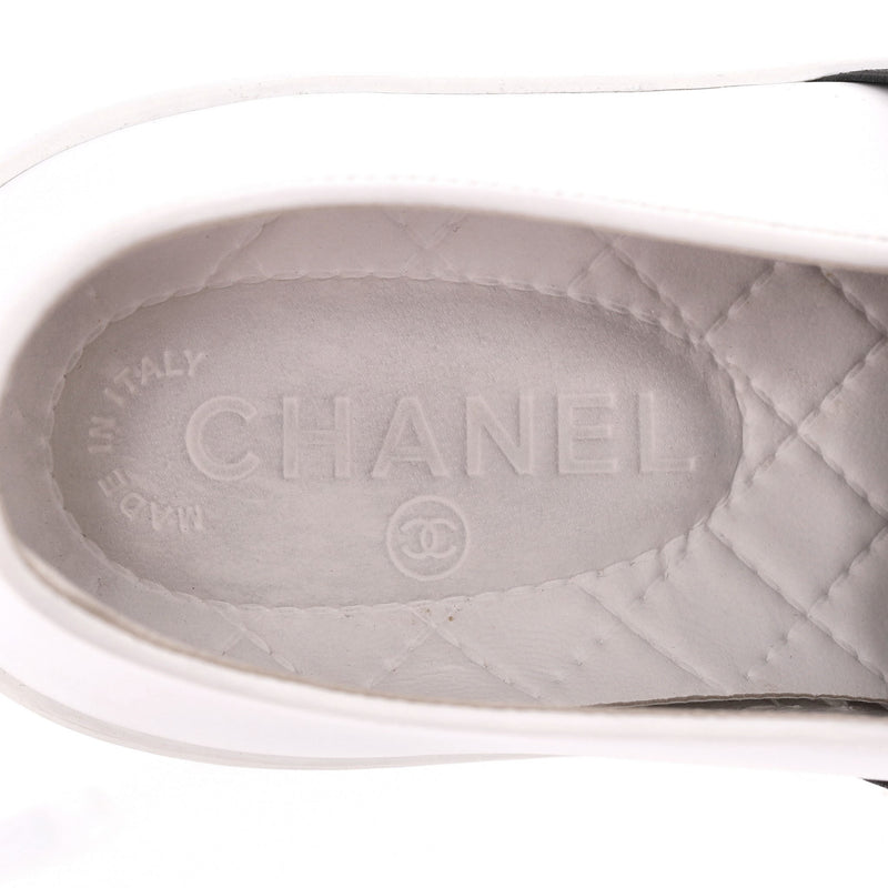 Chanel Slip On Leather Sneakers. Size 40.5