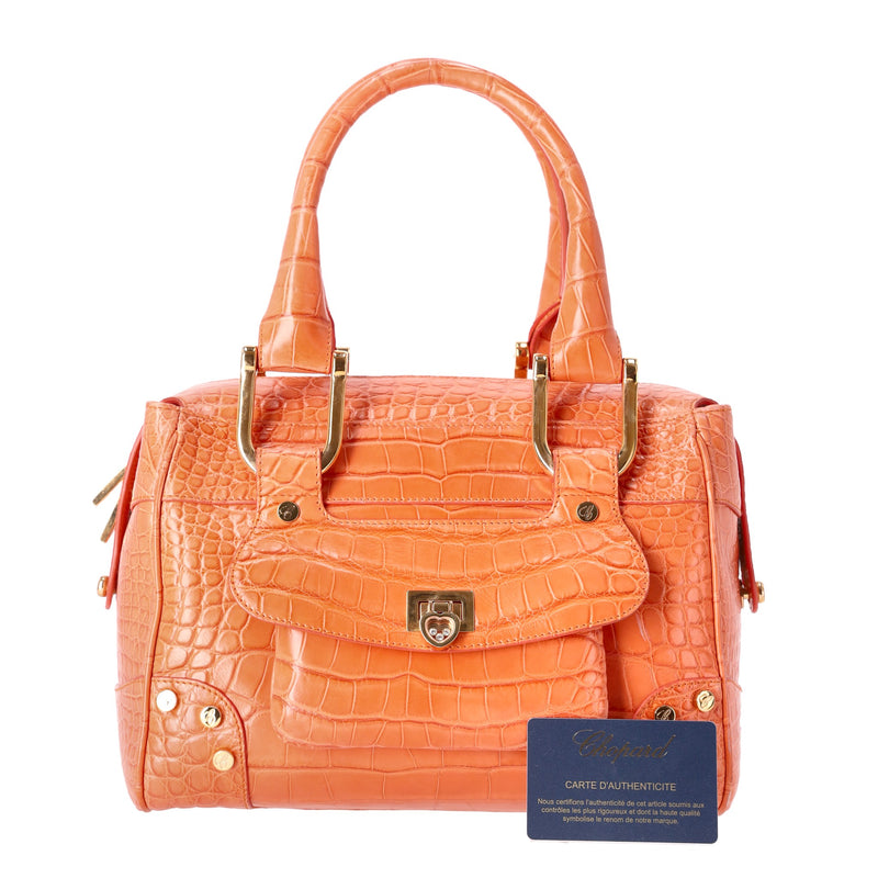 Chopard Crocodile Skin Carolina Bag