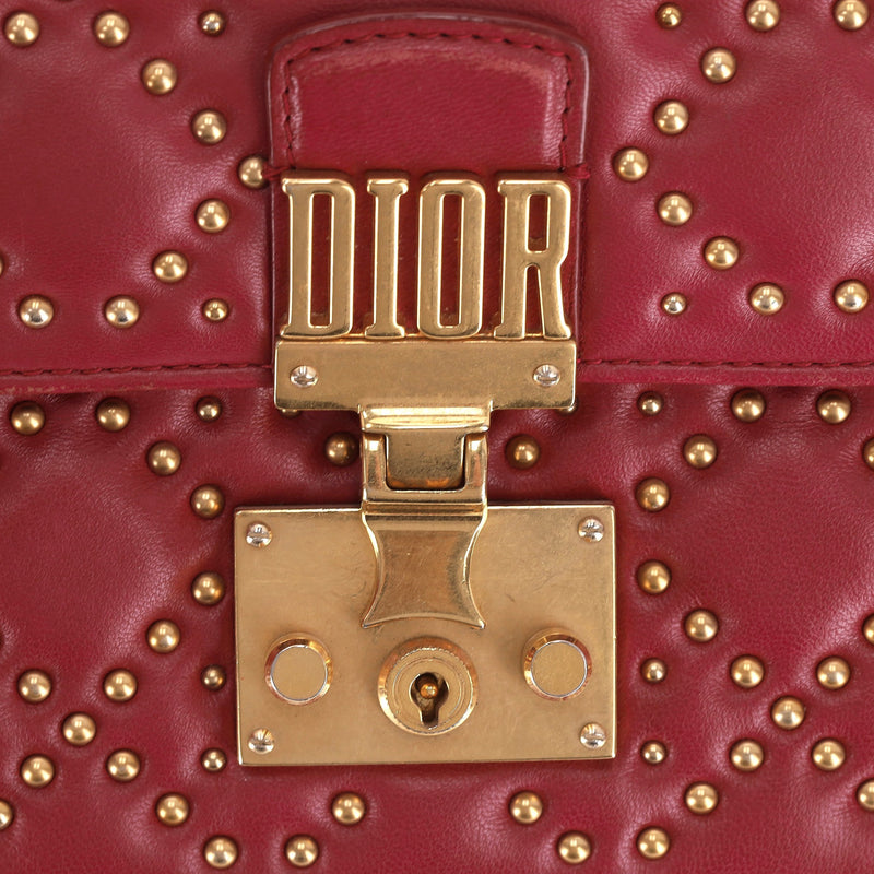 Christian Dior Cannage Dioraddict Large Studded Bag