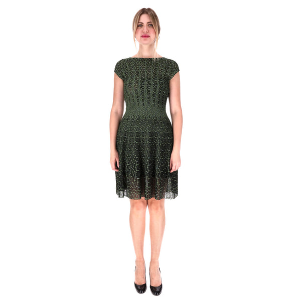 Christian Dior Metallic Knitted Dress. Size M