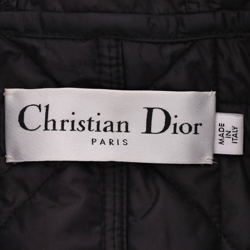 Christian Dior Silk & Wool Plaid Check Hooded Coat. Size 42FR