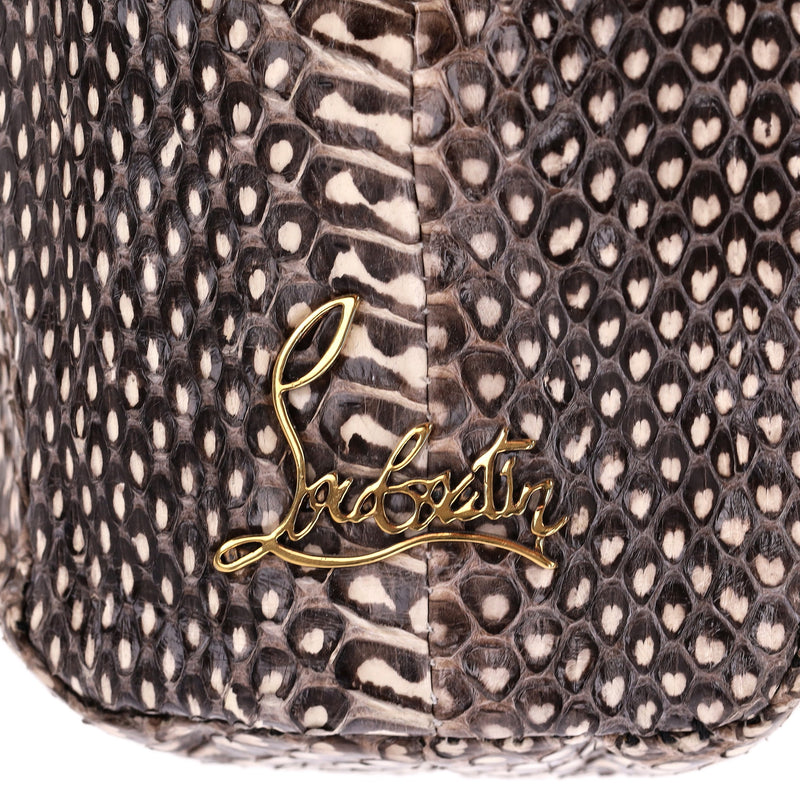 Christian Louboutin Python Skin Sweet Charity Bag