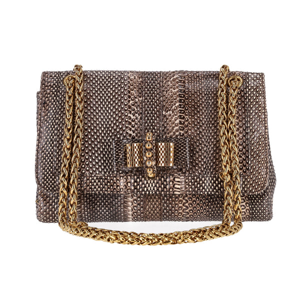 Christian Louboutin Python Skin Sweet Charity Bag