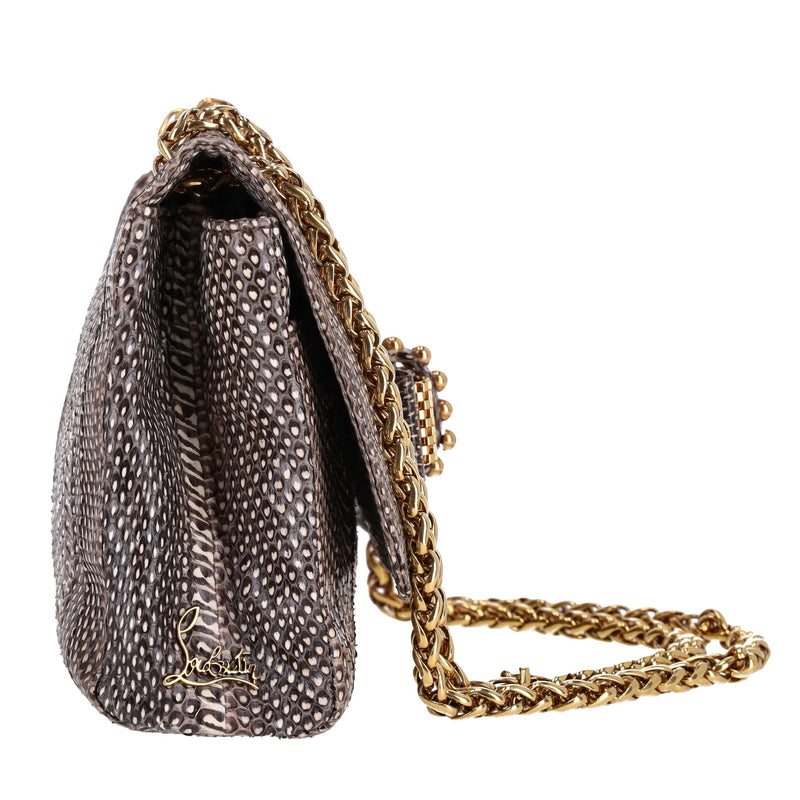 Christian Louboutin Python Skin Sweet Charity Bag