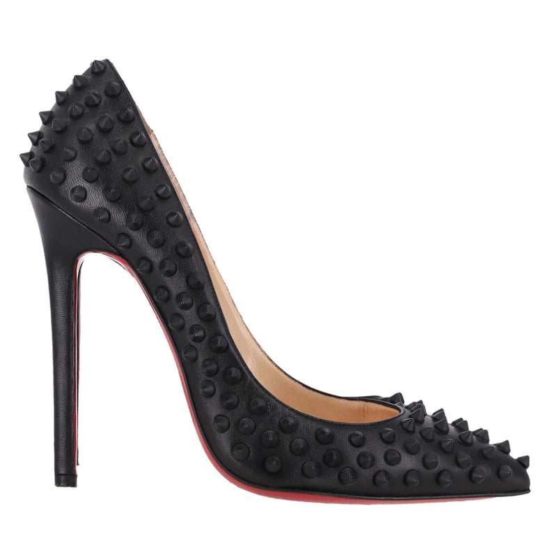 Christian Louboutin Pigalle Spikes Matte Leather Pumps. Size 39