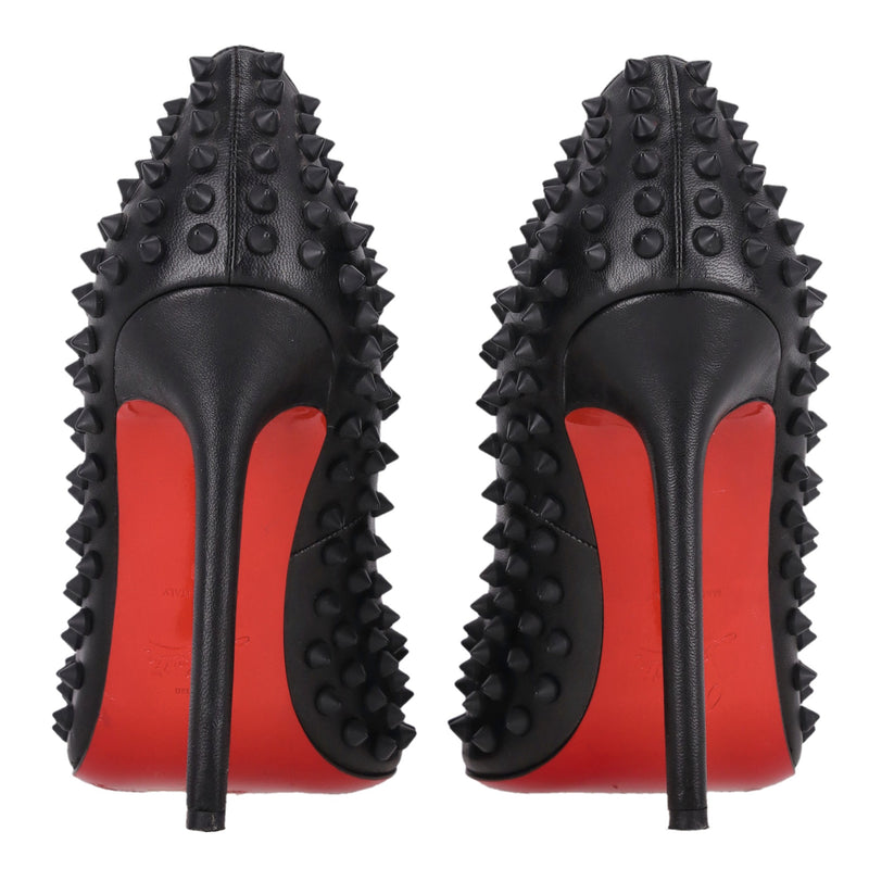 Christian Louboutin Pigalle Spikes Matte Leather Pumps. Size 39