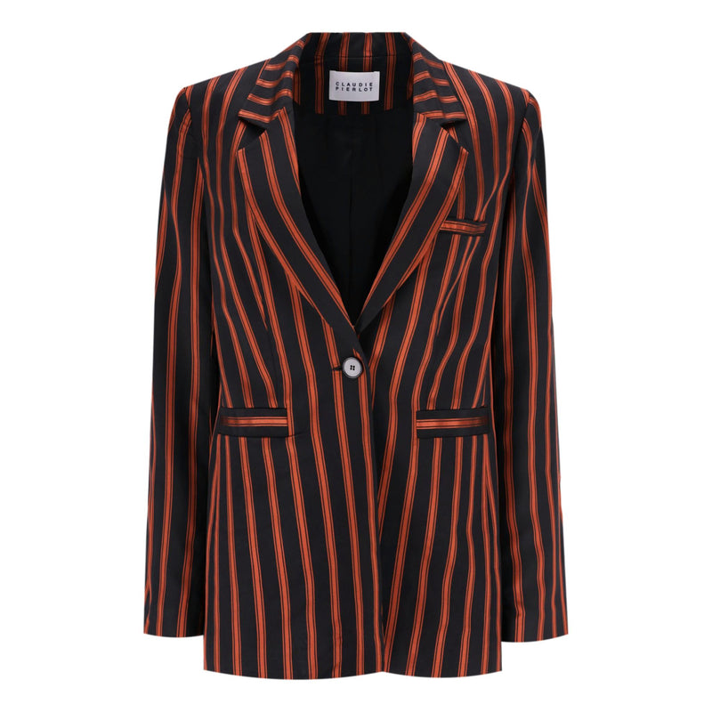 Claudie Pierlot Striped Jacket & Trousers Suit. Size 38FR