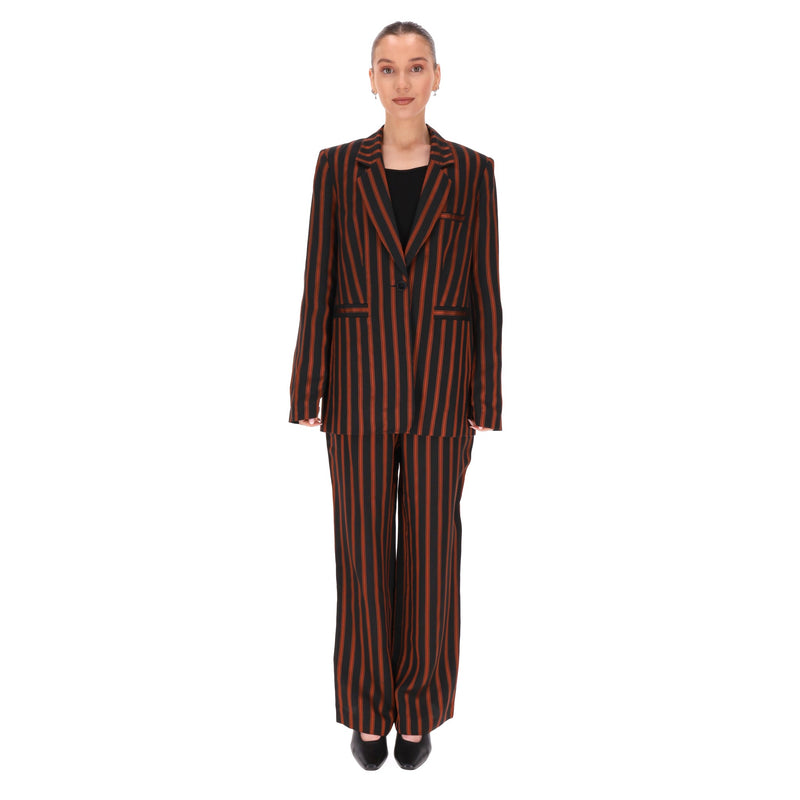 Claudie Pierlot Striped Jacket & Trousers Suit. Size 38FR