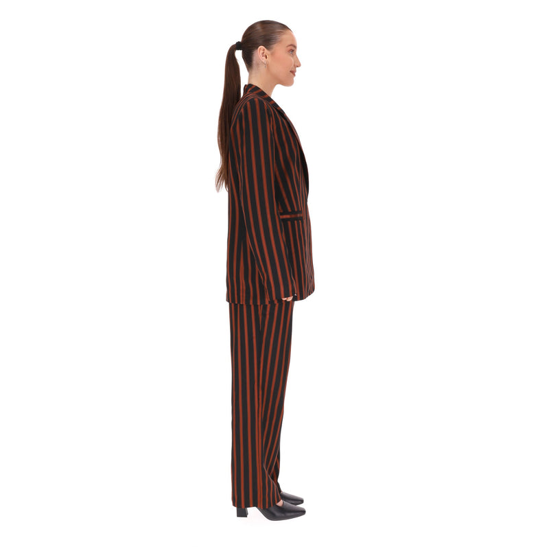 Claudie Pierlot Striped Jacket & Trousers Suit. Size 38FR