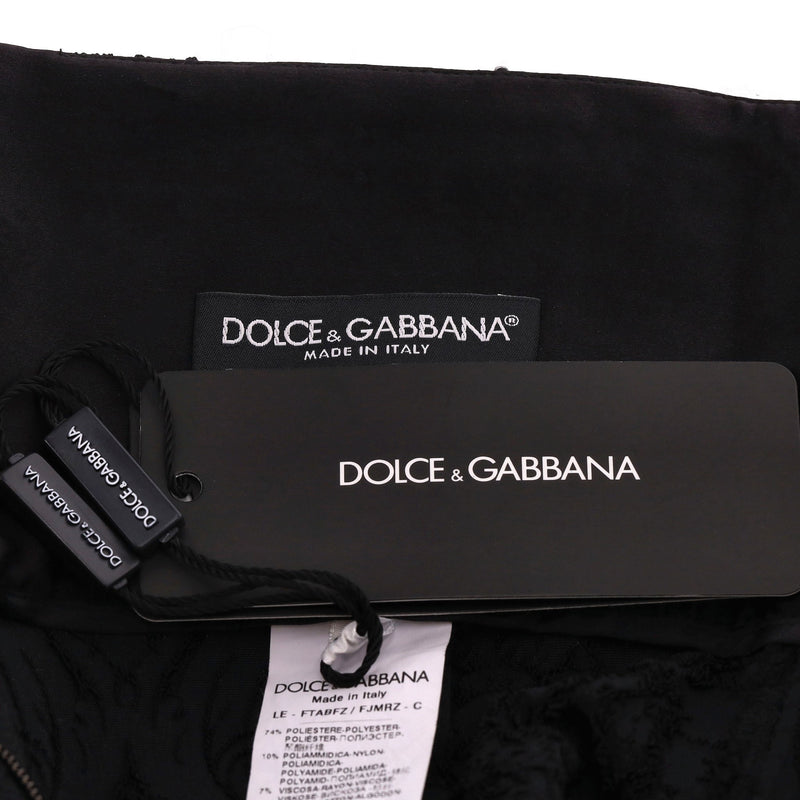 Dolce & Gabbana Jacquard High Waisted Trousers. Size 38IT