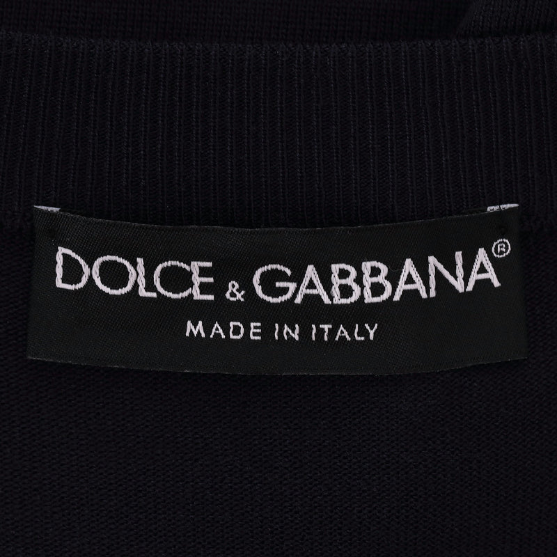 Dolce & Gabbana Majolica Print Silk Sweatshirt. Size 54IT