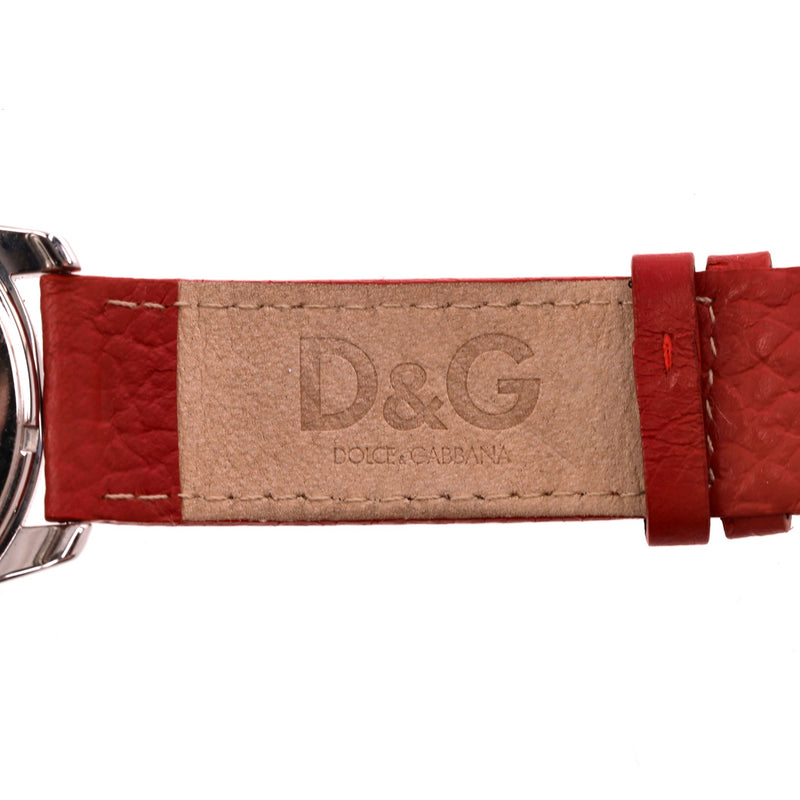 Dolce & Gabbana - D&G Time Two-Dial Crystal Embellished Leather Watch