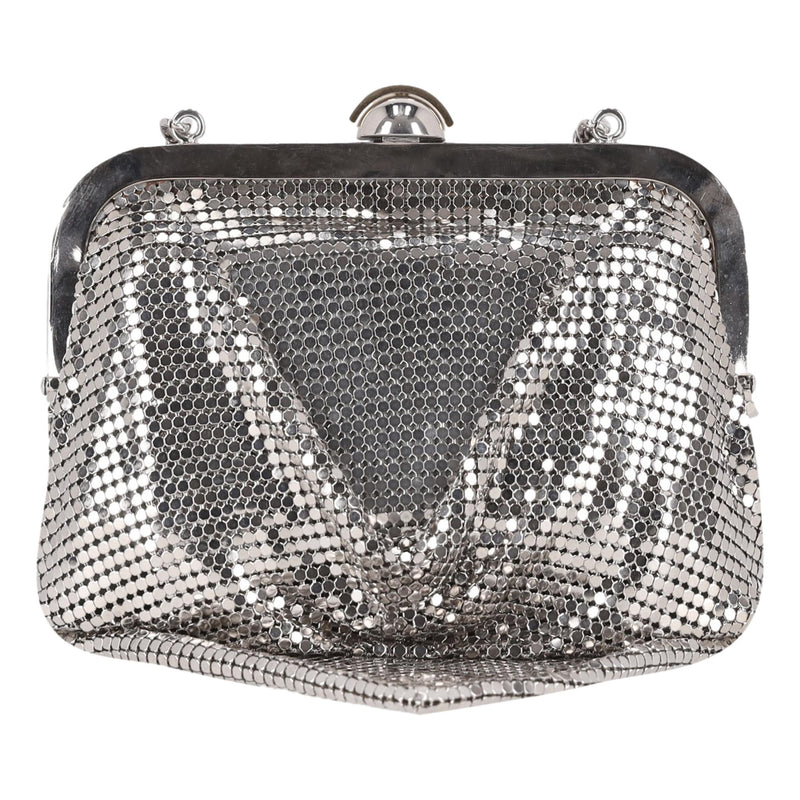 Dolce & Gabbana Drape Detail Metal Mesh Evening Bag