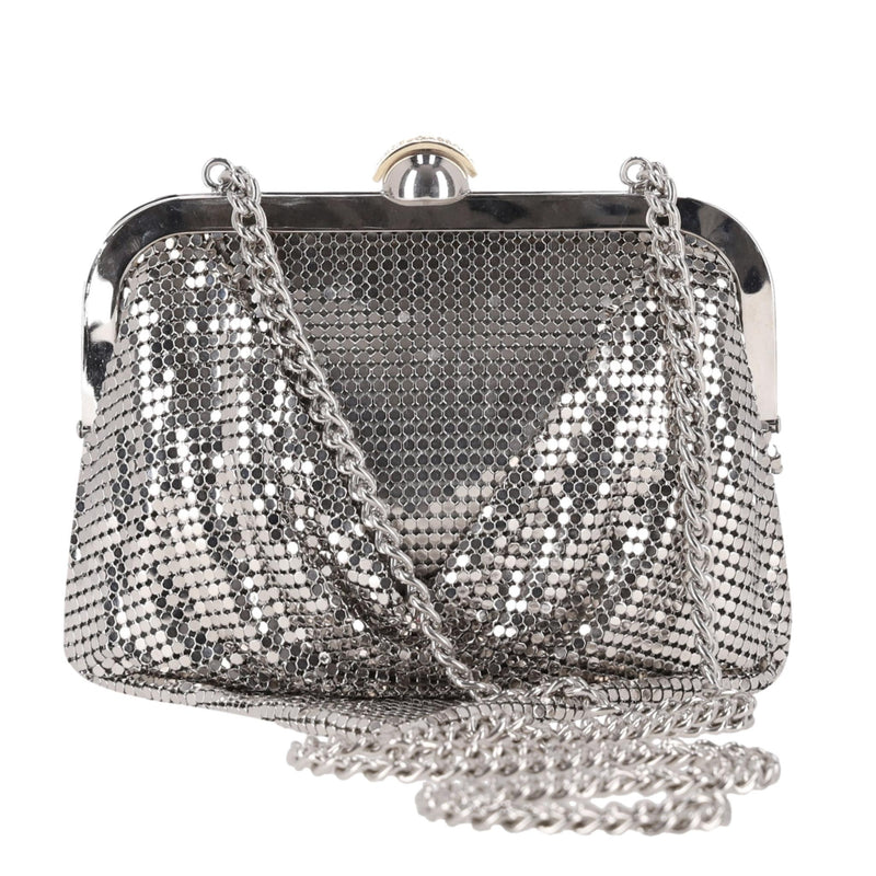 Dolce & Gabbana Drape Detail Metal Mesh Evening Bag