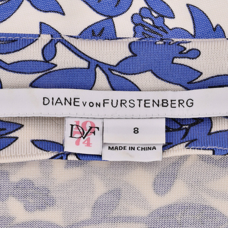 Diane Von Furstenberg Silk Floral Wrap Dress. Size 8UK