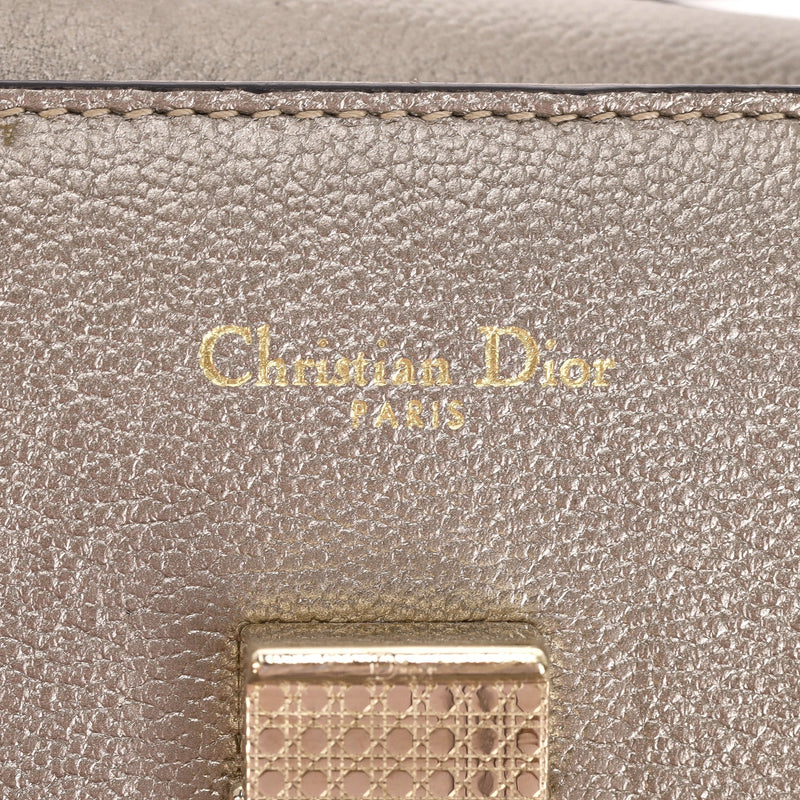 Dior Diorever Metallic Leather Medium Flap Bag