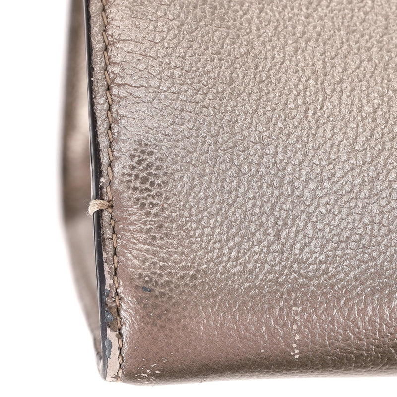 Dior Diorever Metallic Leather Medium Flap Bag