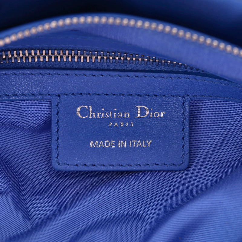 Christian Dior Lambskin Leather Cannage Granville Polochon Bag