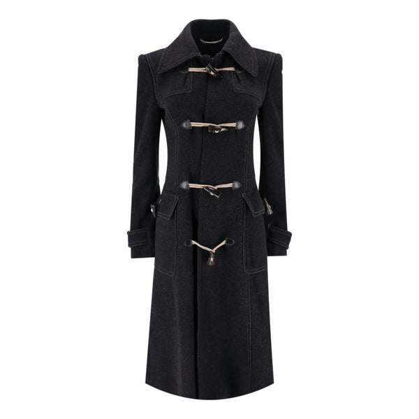 Dolce & Gabbana Virgin Wool Duffle Coat. Size 40IT