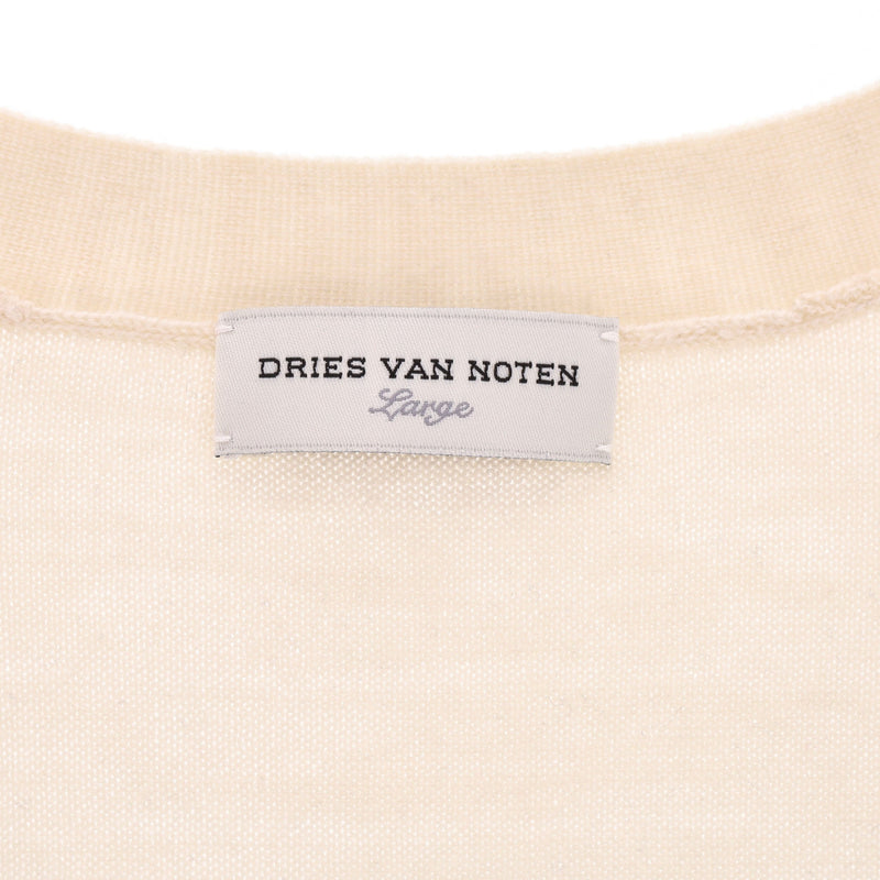 Dries Van Noten Wool Panel Cardigan. Size L