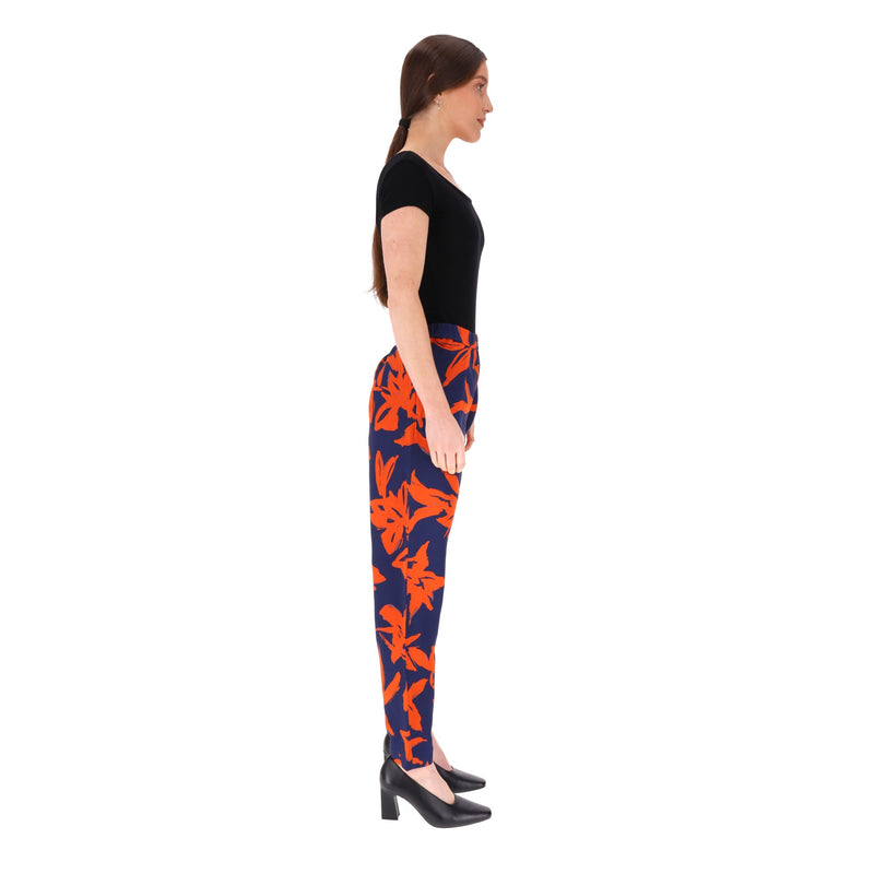 Dries Van Noten Silk Floral Print Trousers. Size 40EU