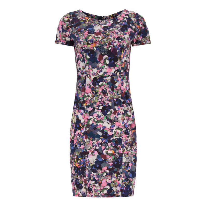 Erdem Cotton Blend Floral Print Sheath Dress. Size 12UK