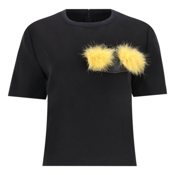 Fendi Cotton Top With Pompom Eyes Detail. Size 42IT