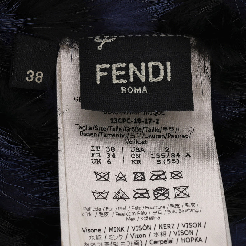 Fendi Mink Fur Bomber Jacket. Size 38IT