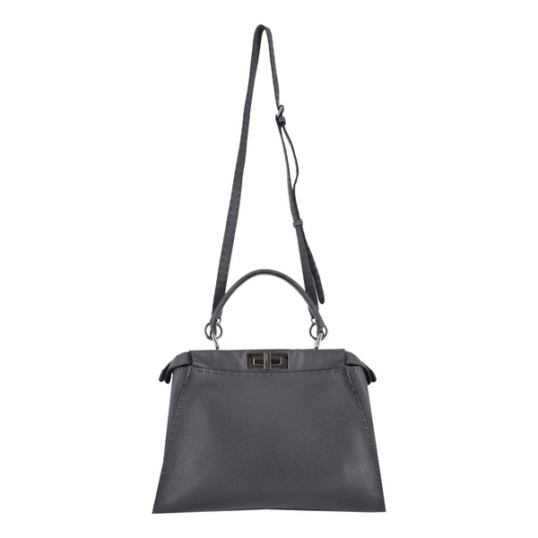 Fendi Peekaboo Medium Model Leather Tote Bag