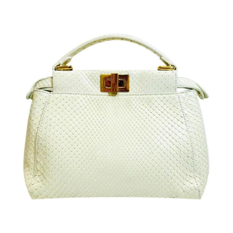 Fendi Python Skin Mini Peekaboo Bag