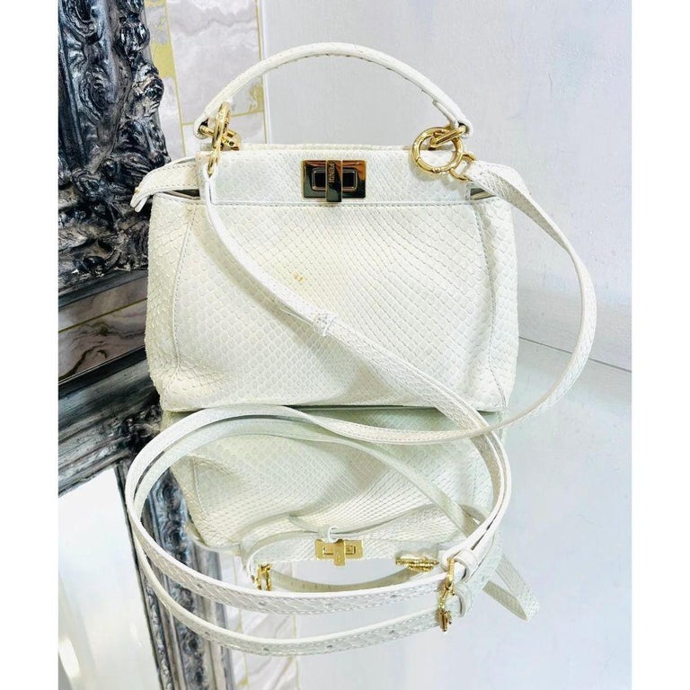 Fendi Python Skin Mini Peekaboo Bag