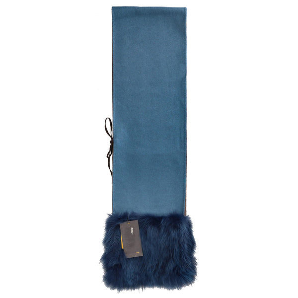 Fendi Fur Trimmed Cashmere Stole/Scarf