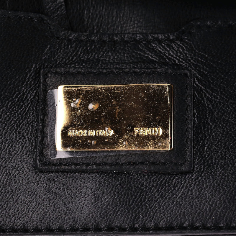 Fendi Shearling Rosa Fluo Baguette Handbag