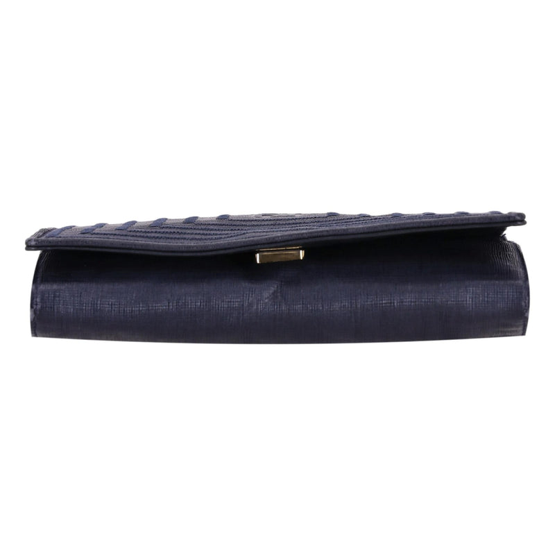 Fendi Vintage Leather Stitch Detail Crossbody/Clutch Bag