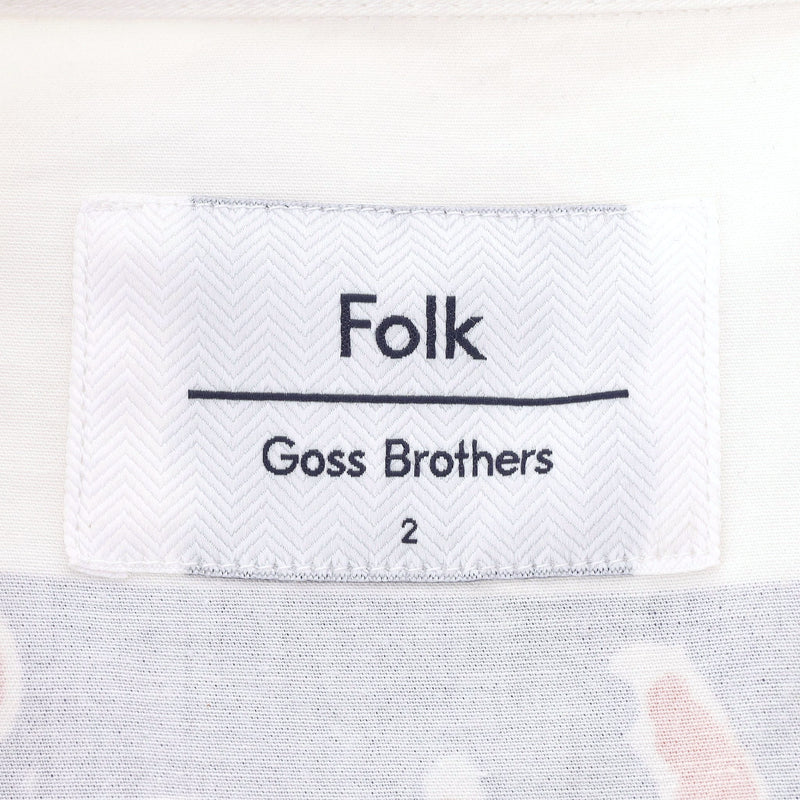 Folk X Goss Brothers Ltd Edition 'The Drowned World' Cotton Shirt. Size 2