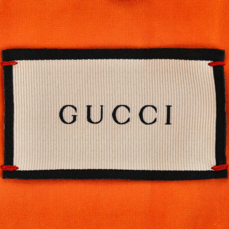 Gucci Cotton Parka With Large Printed Logo To The Rear. Size 48IT